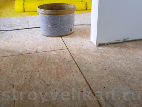 Укладка ОСБ на бетонный пол