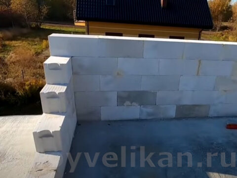 Толщина стен из газобетона